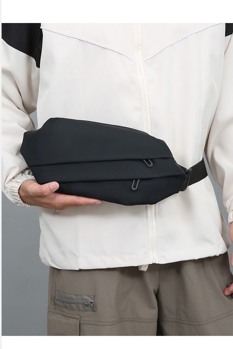 Nova bolsa de ombro empresarial com vários compartimentos, pochete masculina multifuncional com vários bolsos, bolsa de peito com redução de peso_voghion.com