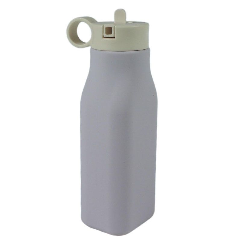 Outdoor Sports Portable Student Handy Cup Spout Silicone Foldable Water Bottle_voghion.com