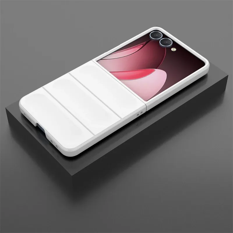 Simple Soft Silicone Matte Phone Case Fo Samsung Galaxy Z Flip 7 6 5 4 3 5G Skin-Fiendly Anti-Dop Bumpe Potect_voghion.com