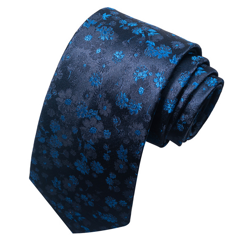 Cravate formelle à la mode de 8CM pour hommes, cravate polyvalente en soie et polyester pour affaires décontractées_voghion.com
