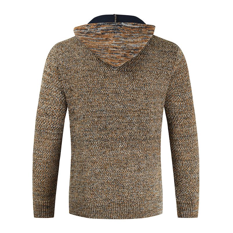 Maglione lavorato a maglia a maniche lunghe con cappuccio e pullover in stile europeo e americano da uomo nuovo_voghion.com