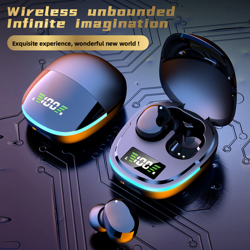 23 New Product Private Model G9S Bluetooth Earphone Battery Display Two Stereo In Ear Sports Portable TWS_voghion.com