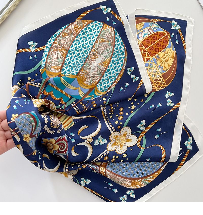 2024 Primavera/Estate Nuovo Stile Seta Piccolo Quadrato Asciugamano Cinghia Mongolfiera Versatile Foulard Cravatta Capelli Sciarpa_voghion.com