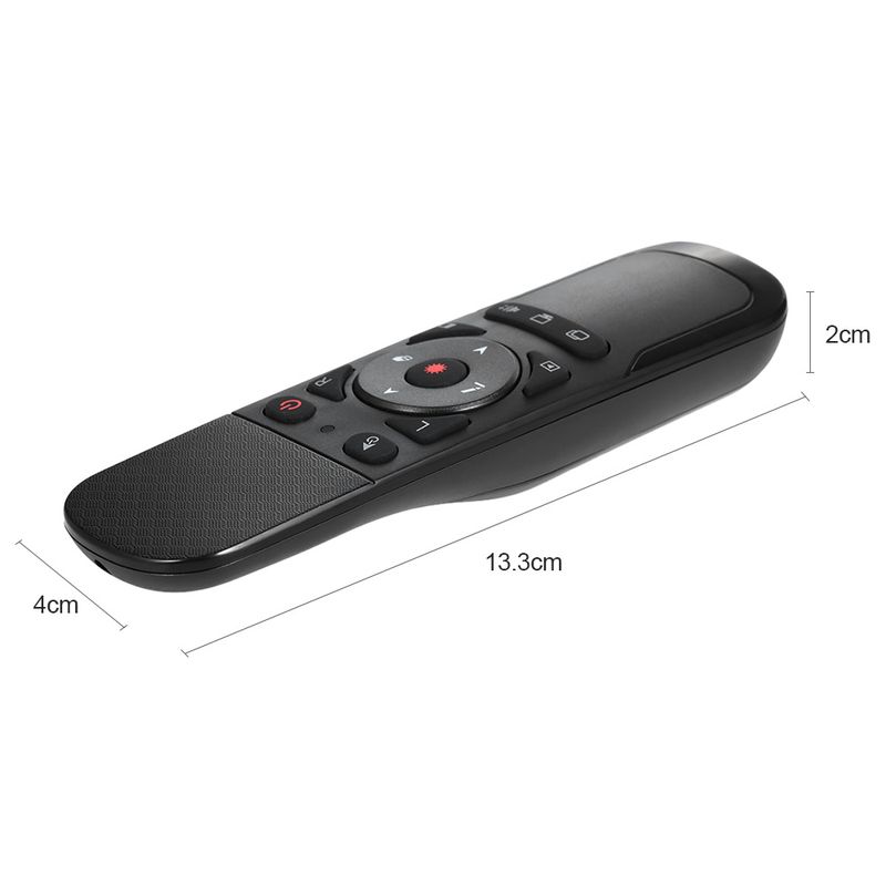 Pointeur Laser Air Mouse sans fil 2.4G, Gyroscope 6 Gxes, présentateur, télécommande pour présentation PPT_voghion.com