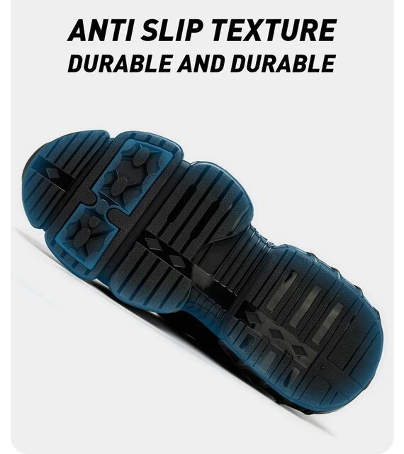 Rotating Button Safety Shoes Men Work Sneakers Indestructible Shoes Puncture-Proof Protective Shoes Work Boots Steel Toe Shoes_voghion.com