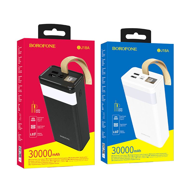 Festiwal muzyczny BJ18A Cyfrowy wyświetlacz Mobilny zasilacz 30000mAh Duża pojemność Lampa stołowa LED Power Bank_voghion.com