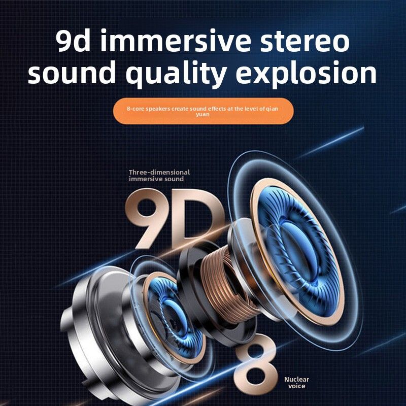 3C A10 Neckband High Power Long Battery Life Neck Hanging Noise Cancelling Universal 5.4 In-Ear Bluetooth Earphones_voghion.com