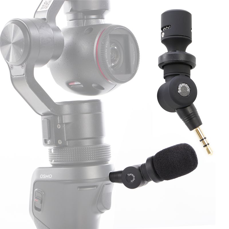 Saramonic SR-XM1 3.5mm TRS Plug and Play Microphone for DSLR Cameras Camcorders Audio Mixer Recorder Zoom Live Streaming_voghion.com