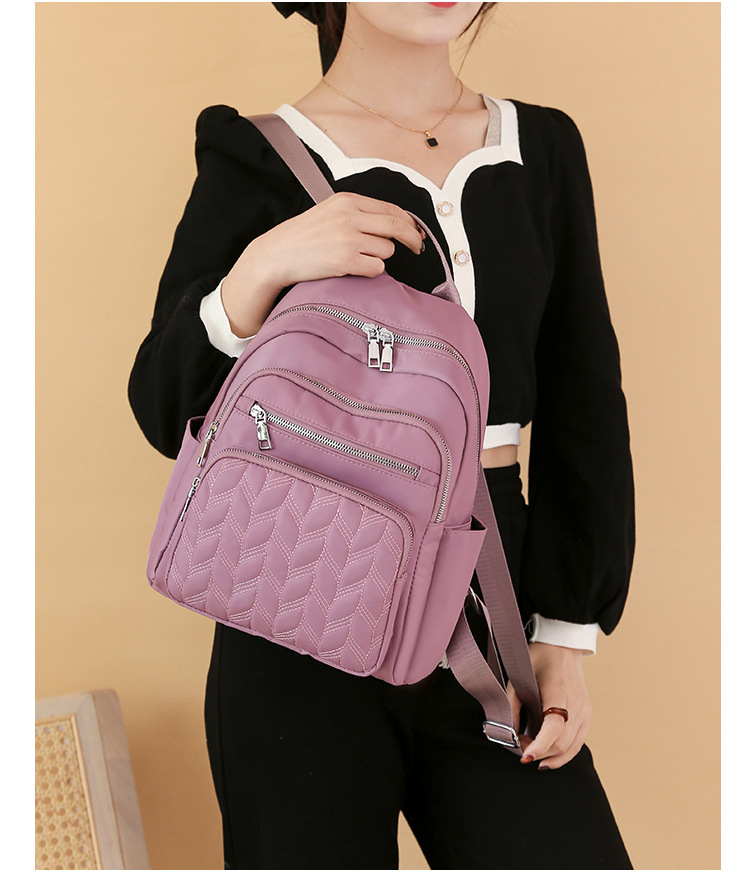 New Casual Women's Oxford Backpack, Stylish, Simple, Large Capacity Urban Commuting Travel Backpack_voghion.com