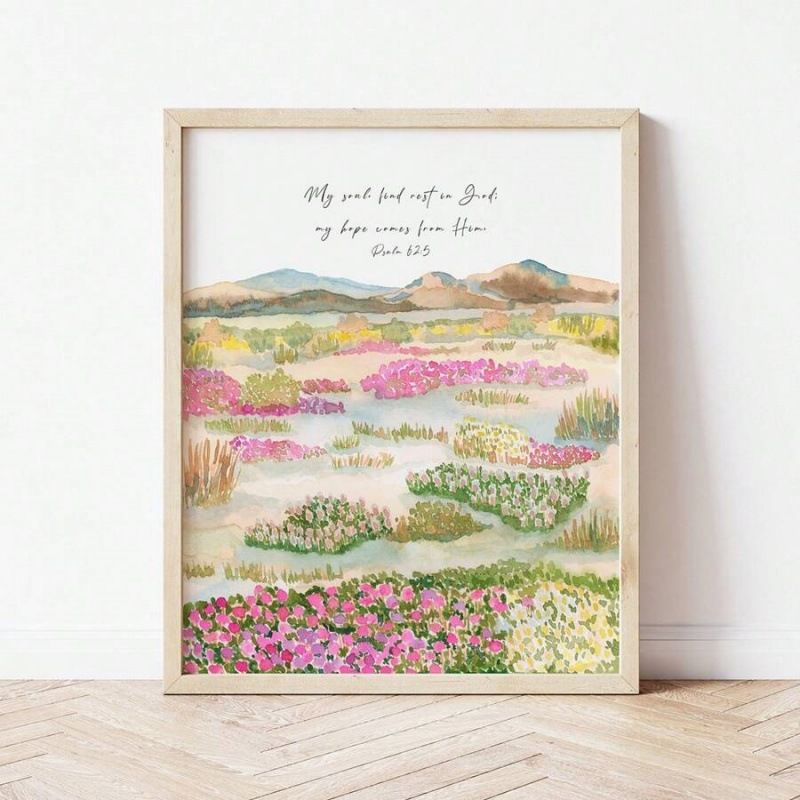 Framed Oil Core Poster Decorative Hanging Wall Canvas Print Painting_voghion.com