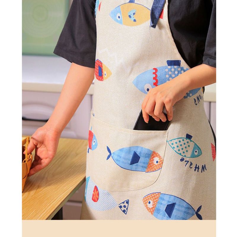 Grembiule assorbente ultrasottile giapponese per donna, per cucinare in casa, lavabile, stile estivo sottile, tela antiolio da uomo_voghion.com