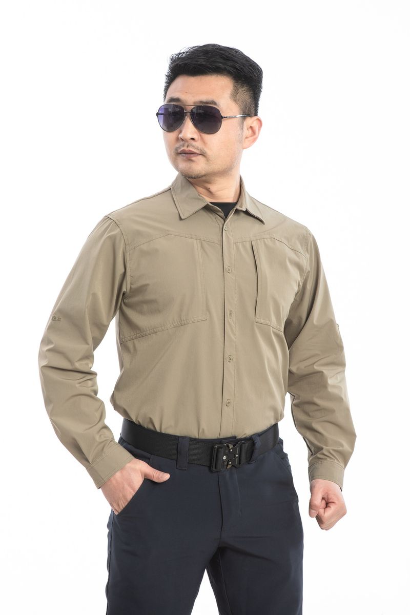 Camicia elasticizzata tattica da esterno ad asciugatura rapida in tessuto di seconda generazione Paving Eagle Explorer PLY-31_voghion.com