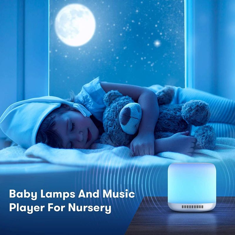 Lampada per il sonno dei neonati, altoparlante, luce notturna, strumento per il sonno, macchina per il rumore bianco_voghion.com