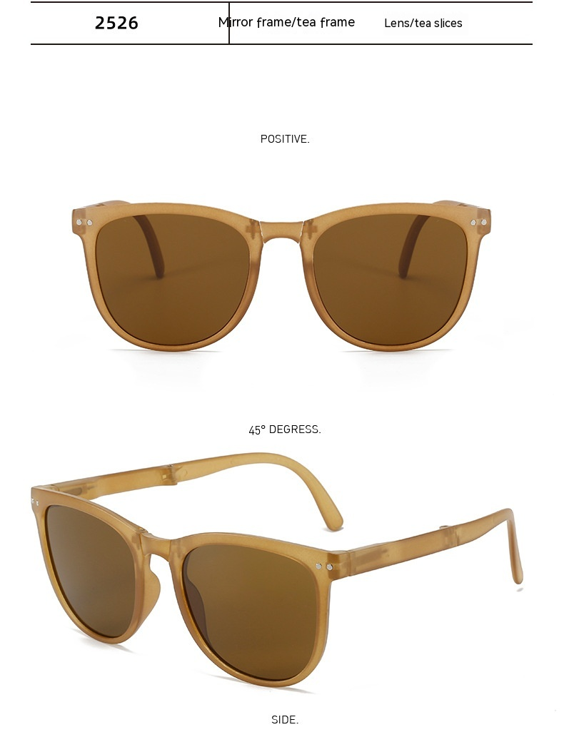 2023 Nuovi occhiali da sole con protezione UV e solare da uomo Comodi visiere parasole con montatura ovale Occhiali da sole pieghevoli da donna Polarizzatore_voghion.com