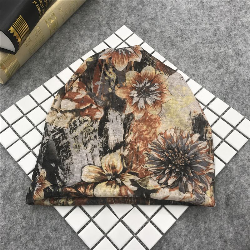 Sciarpa a lettera sottile versione coreana con stampa leopardata con fascia per cappello pullover da donna alla moda primaverile e autunnale_voghion.com