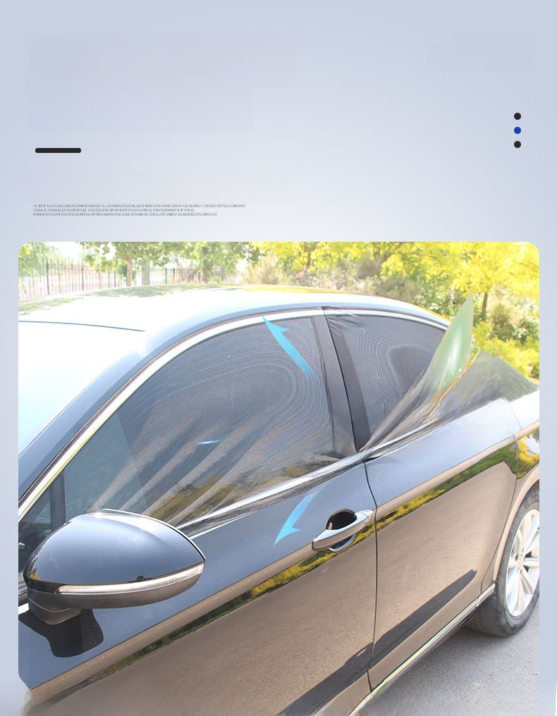 Auto päikesevari Päikesevari Päikese isolatsioon akna sääsevastane võrk Auto privaatsus auto varju sees auto külgkardin_voghion.com