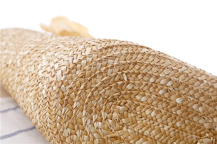 Nuova borsa intrecciata a mano in rattan con fiori di grande capacità e borsa intrecciata in paglia per le vacanze al mare_voghion.com