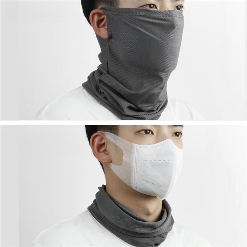 Cycling Sun Protection Mask For Men, Summer Mask, Full Sunshade, Ice Silk Cover, Neck Guard, Face Towel_voghion.com