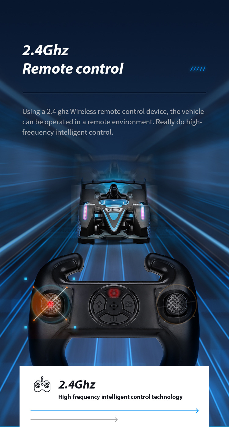 F1 spray drift racing lumières musique à grande vitesse 2.4g télécommande voiture jouet électrique pour enfants_voghion.com