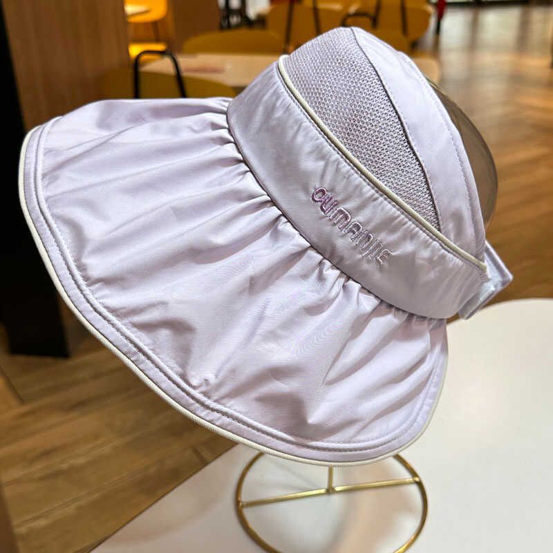 High Quality UV Resistant Empty Top Korean Version New Mesh Splicing Large Eave Hat, Breathable Sun Hat For Children_voghion.com