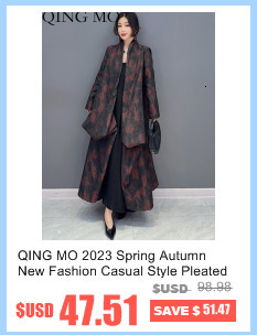 QING MO Damer Heavy Industry Paljetter Kappa Lös Mellanlängd Färg Diamanter Bead Splicing Mesh Denim Coat 2023 Höst_voghion.com