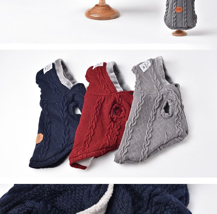 Piccolo per autunno inverno, forniture di abbigliamento per animali domestici in lana e peluche, vestiti per cani_voghion.com