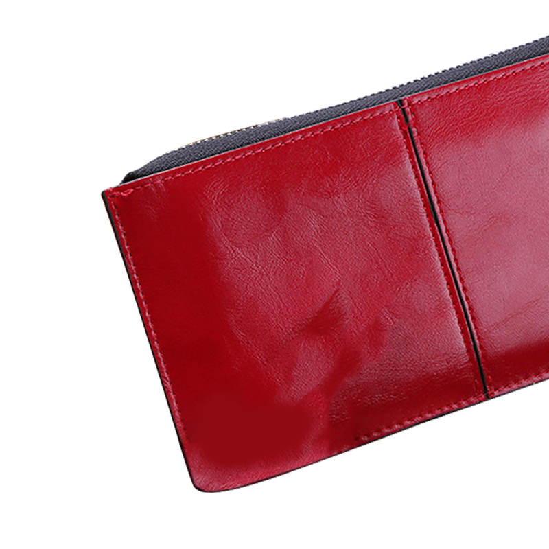 Kjiuyou Simple Women Hand-held Wallet Large Applications Fadeless Pure Color Porte-monnaie pour la vie quotidienne_voghion.com