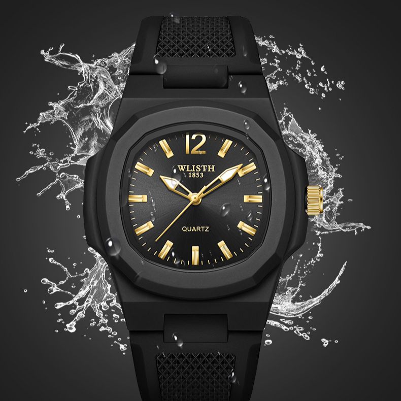 Montre carrée tendance pour homme, accessoire de sport de plein air, étanche, tendance, idéal pour les déplacements quotidiens, idéal pour un anniversaire, la Saint-Valentin_voghion.com