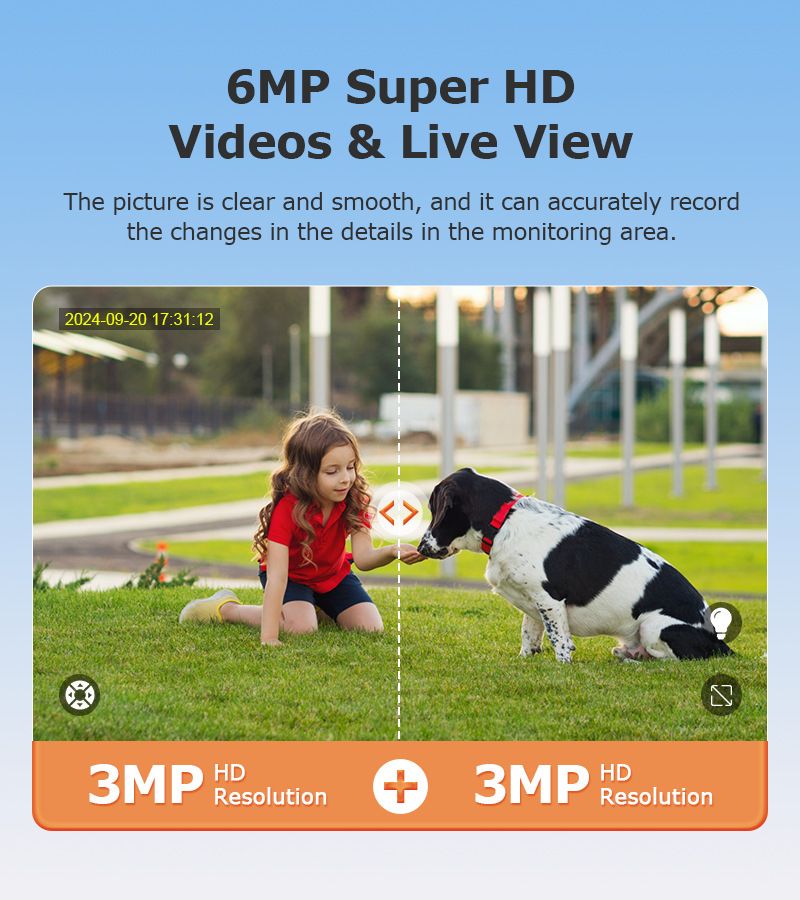 Câmera de segurança solar 4G com zoom de 12x, câmera de jardim Wi-Fi de baixo consumo de 6 MP_voghion.com