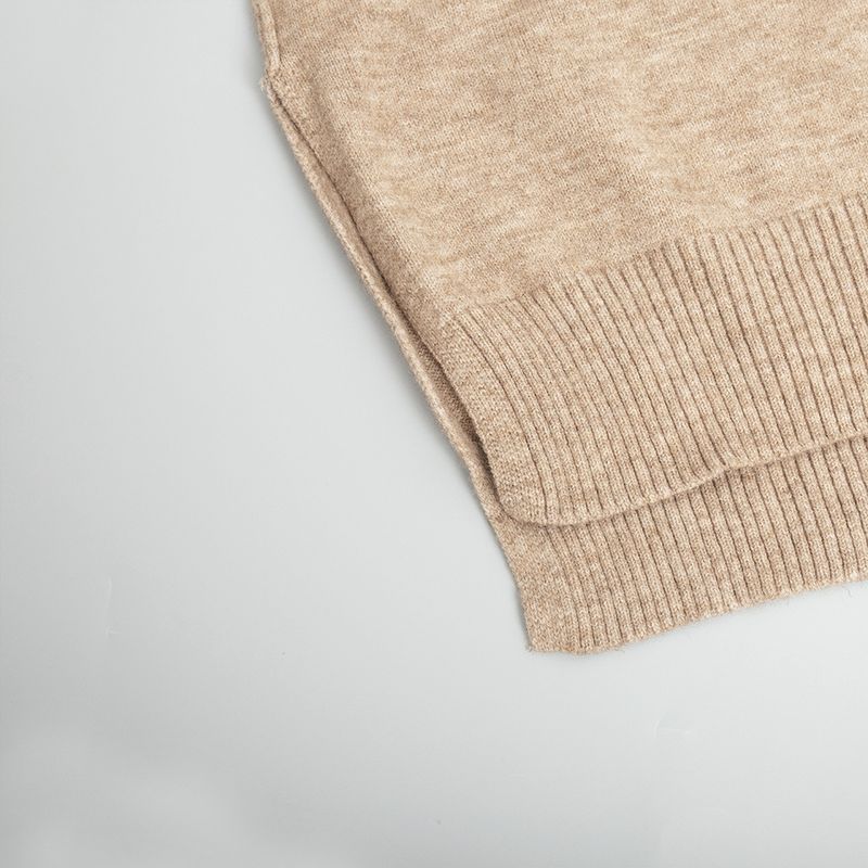 Abbigliamento da donna, completo con maglione a collo alto, nuovo, casual, largo, pigro, pantaloni lavorati a maglia ispessiti_voghion.com