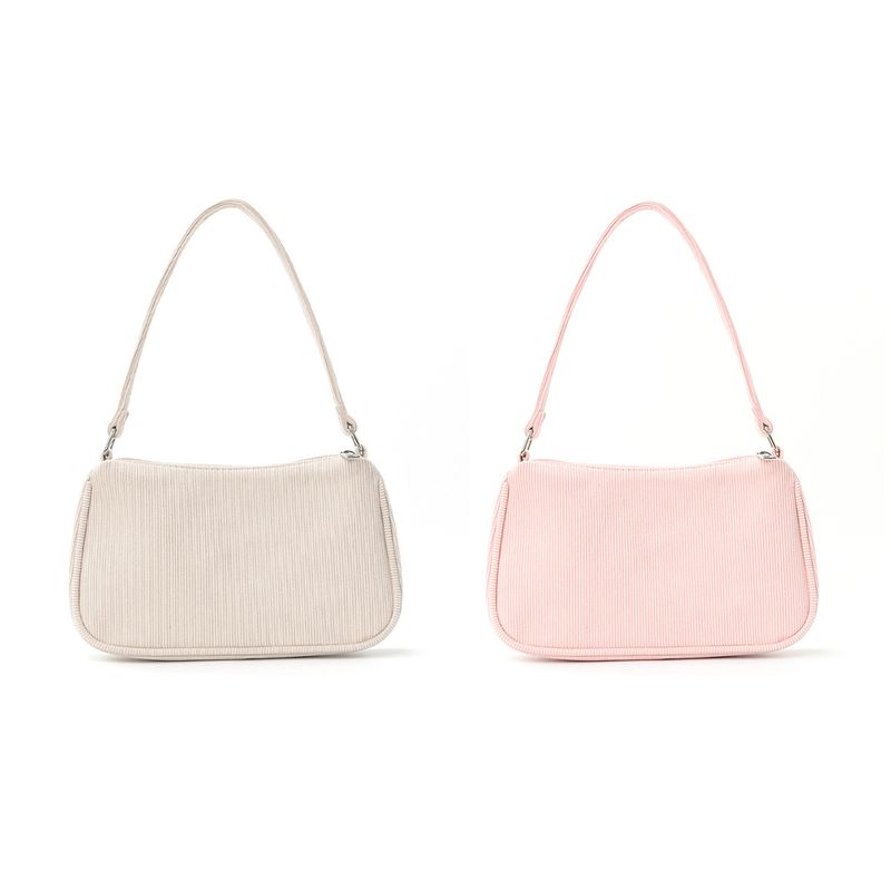 Borsa a tracolla singola in velluto a coste, versatile, alla moda, casual, di alta qualità, da portare sotto le ascelle, per donna_voghion.com