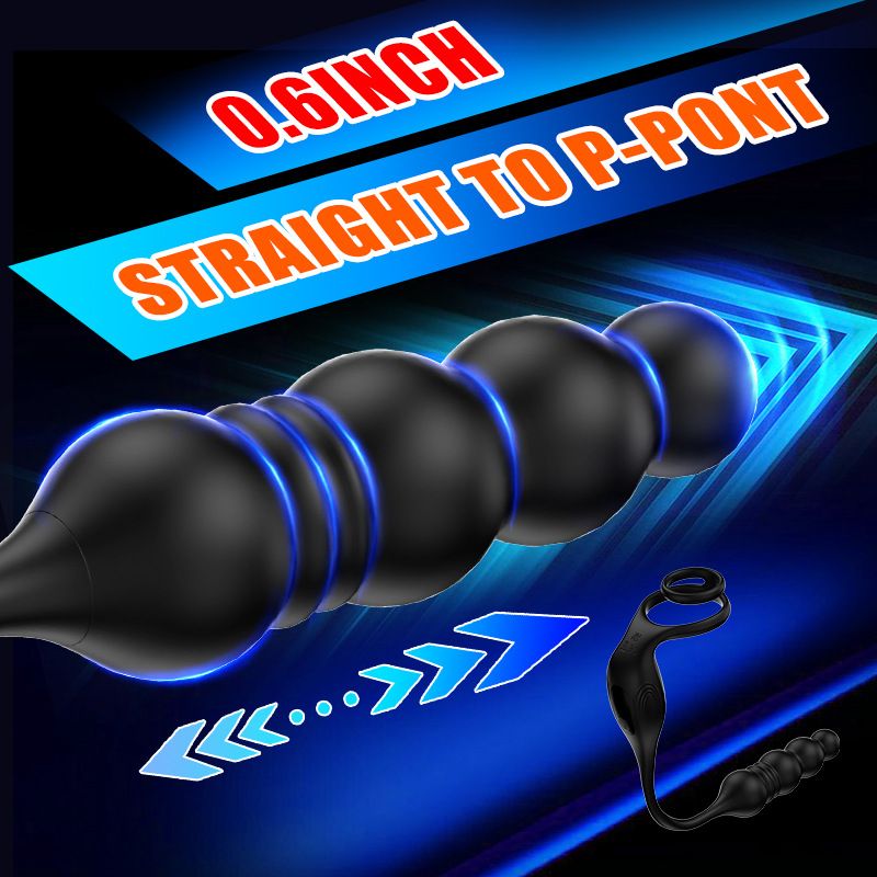 BANNDO Private Desire Second Generation Telescopic Anal Plug Prostate Vibrator Massager Wireless Remote Control Electric_voghion.com