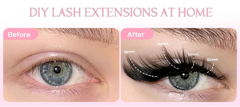 Beauty Health Diy Segmented Single Cluster 120 Clusters Of False Eyelashes 8 16mm Eyelashes Dd Curvature_voghion.com