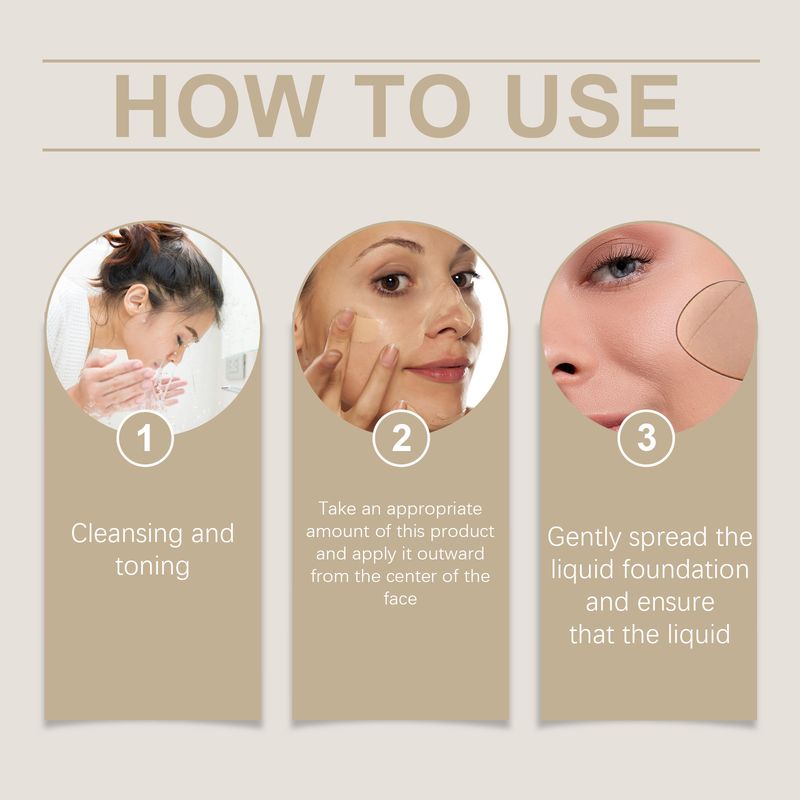 warm Brightens, Convenient Natural, Concealer, Light Thin, The Skin Color Is Clean, Transparent And Moist Liquid_voghion.com