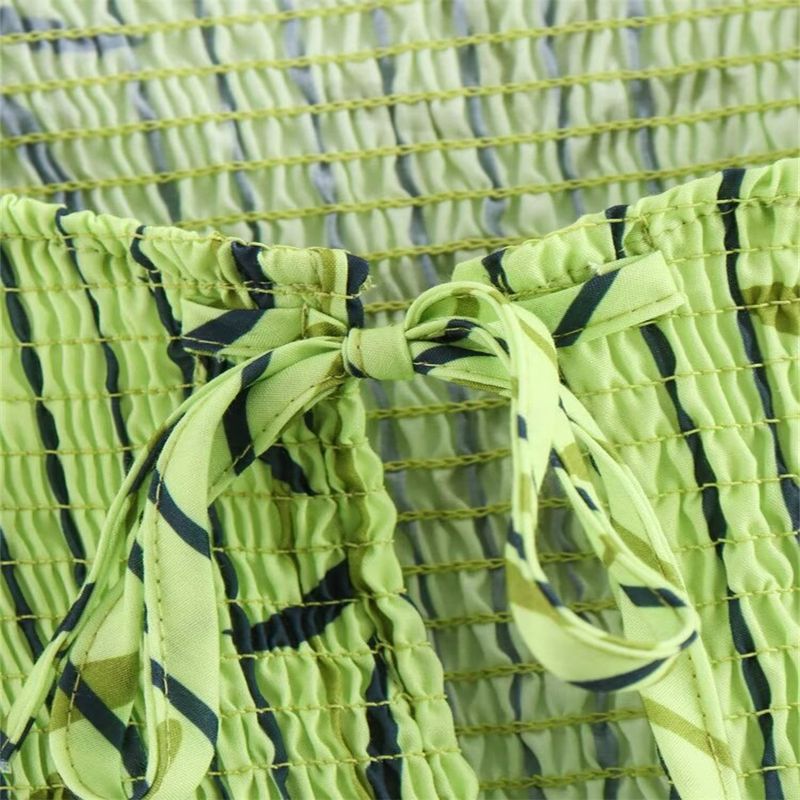 Women's Clothing Fashion Printed Round Neck Sleeveless Lace Up Vest Top Casual Street Style Trousers Suit_voghion.com