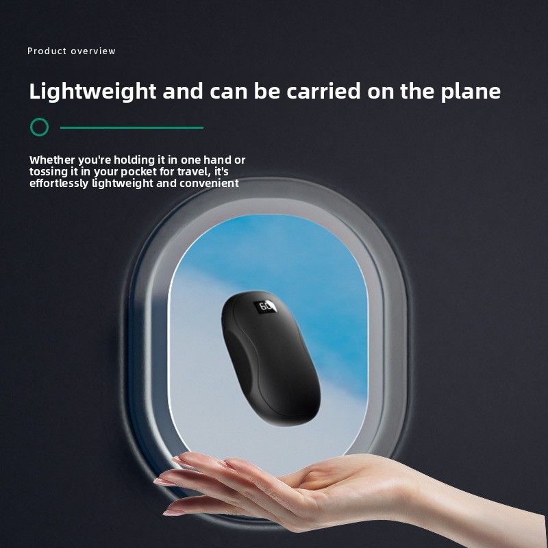 Winter New Large Capacity Three-Level Handheld Digital Display Hand Warmer Rechargeable_voghion.com