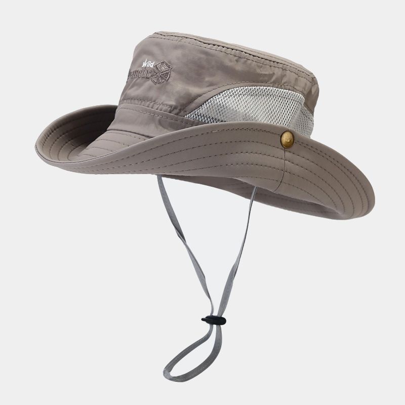 Hurtigtørkende hatt damenettskjøting pustende utendørs solbeskyttelse solhatt herre fiskehatt vanntett solhatt_voghion.com