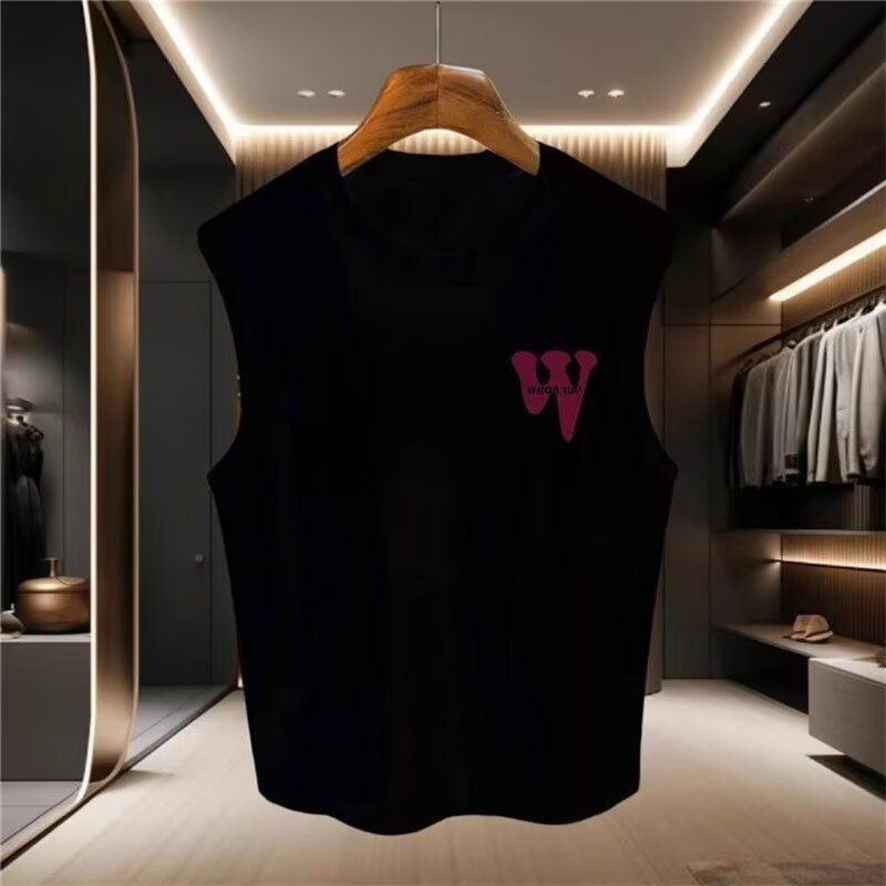 Erkek Giyim Yaz Yeni Trend Marka Yelek Tişört Erkek Trend Günlük Sıcak Satış Baskılı Yelek Spor Kolsuz Sweatshirt Erkek_voghion.com