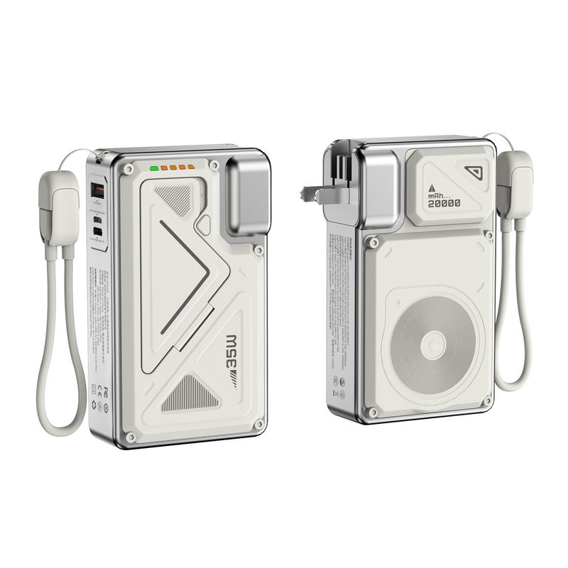 AC Wireless Bank Magnetic Wall Plug Comes Line Super Fast Charging Mobile Power Supply With Bracket_voghion.com