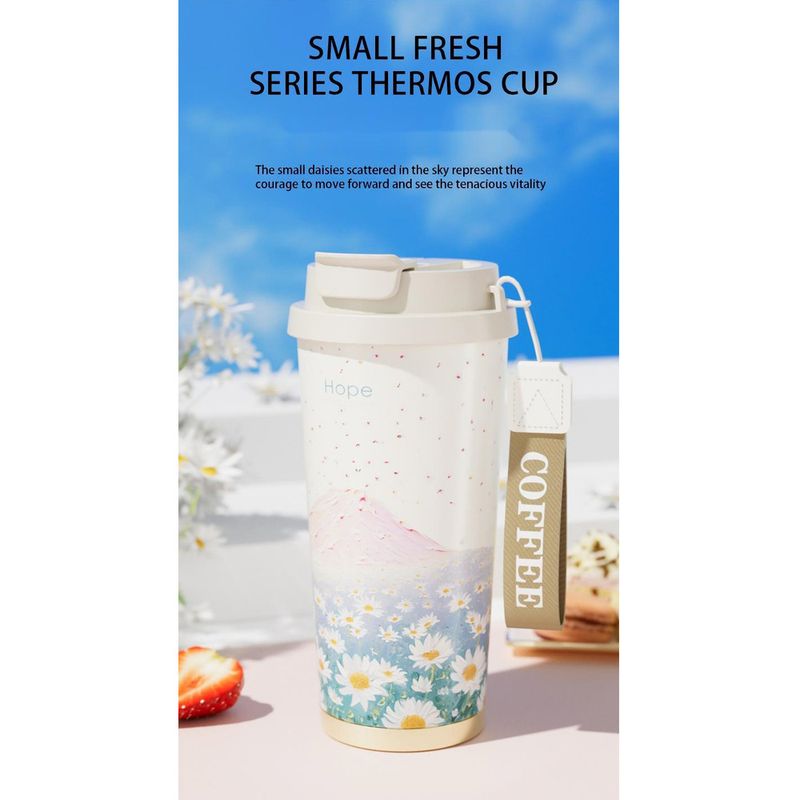 Portable Ceramic Heat Preservation And Ice Coffee Water Cup For Couples_voghion.com