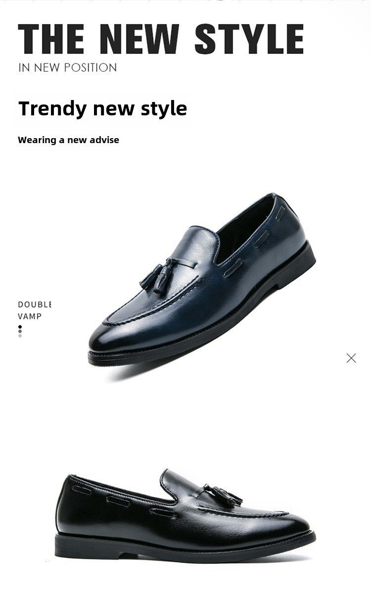 Cross-border Large Size 46 Summer New Men's Casual Fashion Tassel Small Leather Shoes_voghion.com