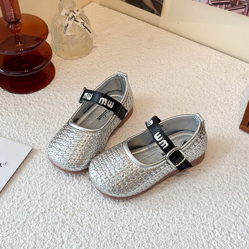 2025 sommer Neue Koreanische Stil Elegante Single Für Kinder, Mädchen Flach Weiche Sohle Vielseitig Leder Schuhe_voghion.com