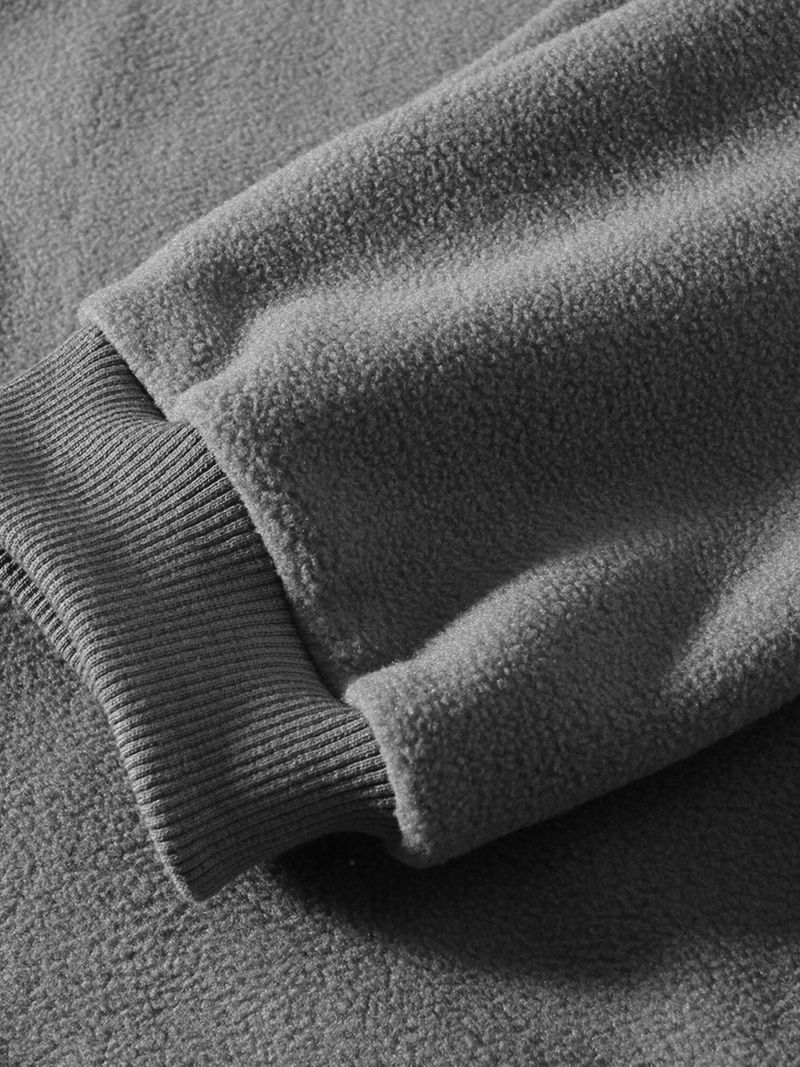 Chaqueta informal con capucha y cremallera para hombre - Sudadera ligera con cuello alto y forro polar para otoño e invierno (gris, negro, verde, beige)_voghion.com