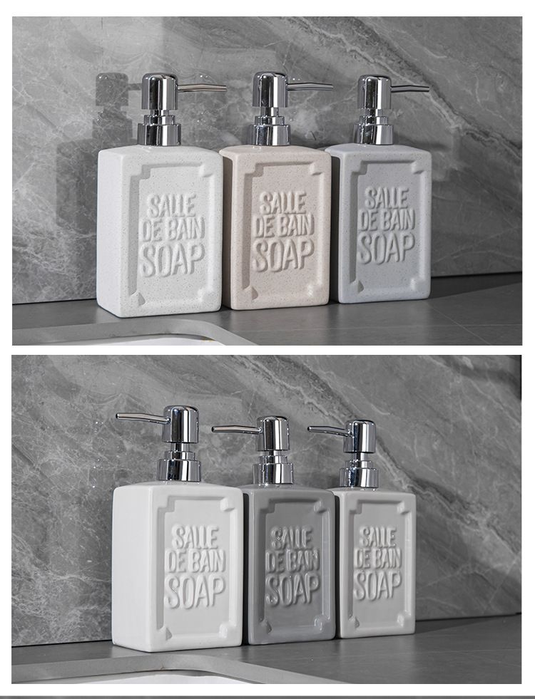Nordic Simple kopalniška keramična steklenica za milo za roke, gel za prhanje, steklenica za milo za roke, steklenica za šampon in losjon_voghion.com