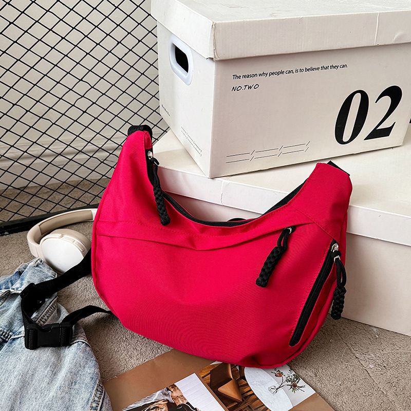 Borsa a tracolla da donna, semplice, alla moda, leggera, di grande capacità, versatile, per la palestra degli studenti_voghion.com