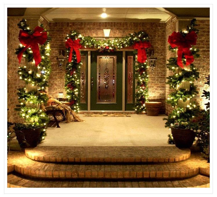 Christmas lighting festival outdoor waterproof courtyard Christmas copper wire string lights decorative lights LED solar light string_voghion.com