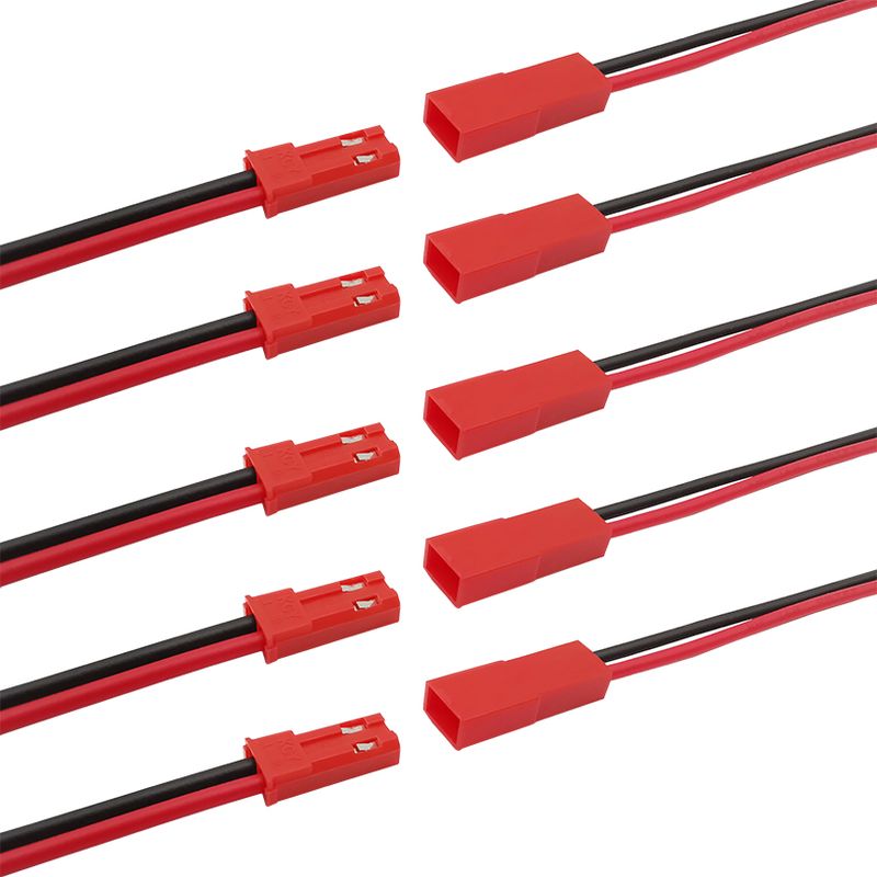 10/5/2 Pairs Small Mini 1.25mm PH2.0 XH2.54 2 Pin Male Female Plug Jack Connector Cable JST 1.25/2.0/2.54 2P Electronic_voghion.com