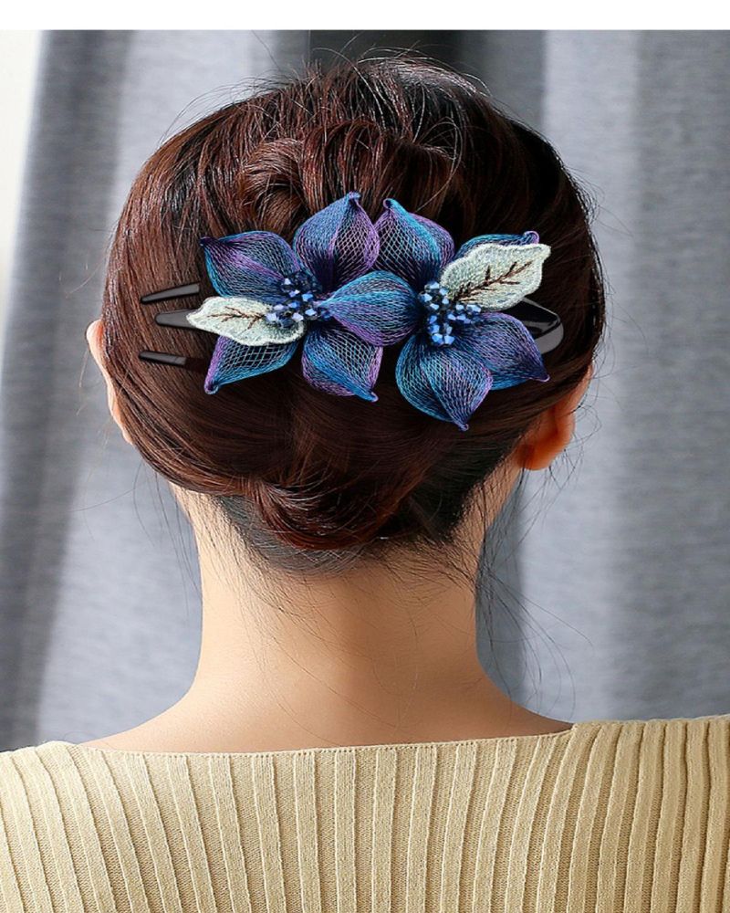 Explosion Entenschnabel Haarspangen Echtkupferdraht Clip Hinterkopf Platte Haar Top Clip Kopfschmuck weiblich Kristall elegant_voghion.com