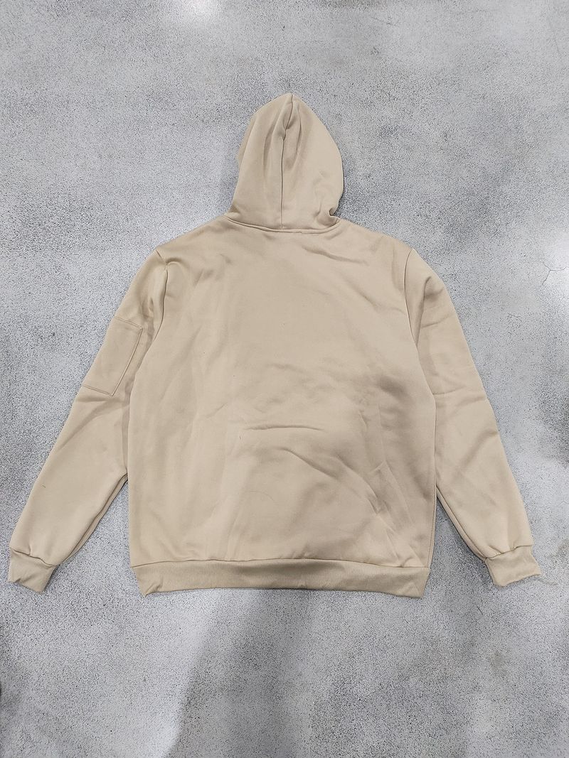 Herren Fleece-Kapuzenpullover – Warmer Winterpullover, Oversize-Passform, Lässige Streetwear (Schwarz, Weiß, Marineblau, Khaki, Grau) – M-XXXL_voghion.com