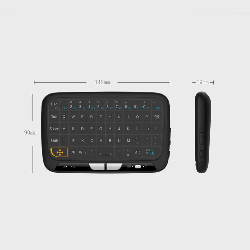Xinweiqing H18 Portable Mini Touchpad Keyboard Wireless Air Mouse for Smart TV PC Phone_voghion.com